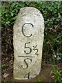 Old Milestone by the A388, north of Hatt