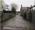 No Entry signs at the southeast end of Stanford Road, Lydney