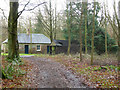 Buildings near cottage, Bowmont Forest