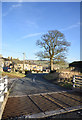 Road and cattle grid at Hill End