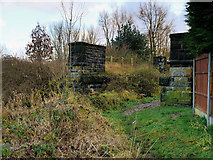SD7807 : Former Railway Bridge Abutments by David Dixon