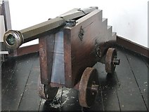 TG2309 : Cannon on display in the Great Hospital's Refectory by Evelyn Simak