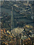 TQ3379 : London Bridge railway station and The Shard from the air by Thomas Nugent