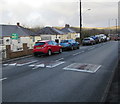 Three bumps/humps across the A4109 Dulais Road, Seven Sisters  