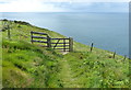 SN0542 : Gate along the Pembrokeshire Coast Path by Mat Fascione