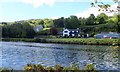 Houses overlooking the B79 and the Newry Canal