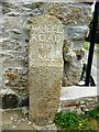 Old Guide Stone near the A390 at Newbridge