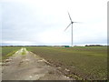 TA1931 : Field and wind turbine near Lelley by JThomas