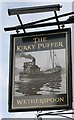 NS6573 : Sign for The Kirky Puffer by Richard Sutcliffe