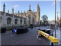 TL4458 : Anti-terror barrier across King's Parade in Cambridge - 1 of 5 by Richard Humphrey