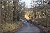 NT2861 : Minor road at Shiel Burn by Jim Barton