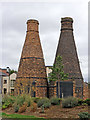 Preserved bottle kilns south-east of Hanley, Stoke-on-Trent