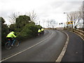 Cyclists on bridge at former Leamside station