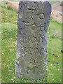 SD9420 : Old Milestone on Reddyshore Scout Gate - Todmorden face by Bob Muncaster