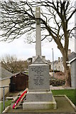 NX4736 : War Memorial, Isle of Whithorn by Billy McCrorie