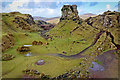NG4162 : Fairy Glen and Castle Ewan by Andy Stephenson