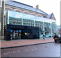 Glass frontage, Gwyn Hall, Orchard Street, Neath