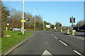 Traffic lights on A4198 Thamesdown Drive