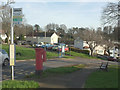 Postbox and bus stops, Raleigh Avenue, Torquay