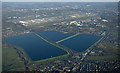 Staines reservoirs from the air