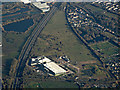 Shepperton Community Recycling Centre from the air