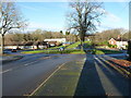 Roundabout at the junction of Castle Road and Alwold Road, Weoley Castle