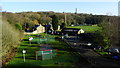 View from Bollington Viaduct over Recreation Ground