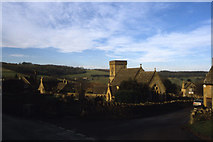 SP0933 : Snowshill village & church by Colin Park