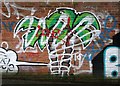 TG2208 : The Grapes Hill underpass - graffiti by Evelyn Simak