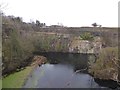 Deep flooded disused quarry