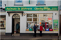 SX9265 : Animals In Distress charity shop, 22 Fore Street, St. Marychurch by Roger A Smith