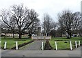 View over the village green, Lanchester