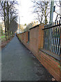 Perimeter path, Nottingham General Cemetery