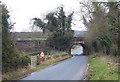 Road passes under The Wensleydale Railway