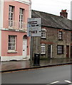 Directions sign, Watton, Brecon