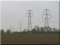 TL4627 : Electricity pylons near Furneux Pelham by Malc McDonald