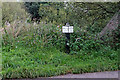 Canal milemarker near Milton  in Stoke-on-Trent