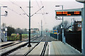 Basford Tram Stop on a rainy afternoon