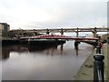 NZ2563 : Swing Bridge and High Level Bridge over the River Tyne by Steve Daniels