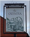 Sign for the Olympia Hotel, Selby