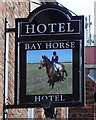 Sign for the Bay Horse Hotel, Selby