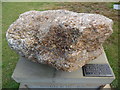 Puddingstone on the War Memorial, Sarratt