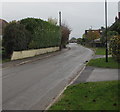 Looking to the southeast along School Lane, Whitminster