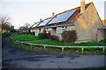 Solar panels on bungalows in Wadard