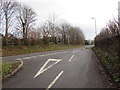 Junction of a minor road and the A40 in the west of Abergavenny