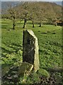 Old stone gatepost near Fulstone