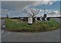 Road junction on Stocks Moor