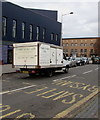 Cymru Dairy Ltd van, Bute Street, Cardiff