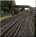 Footbridge near Crosskeys station