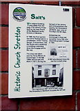 SO4593 : Salt's historic information, High Street, Church Stretton by Jaggery